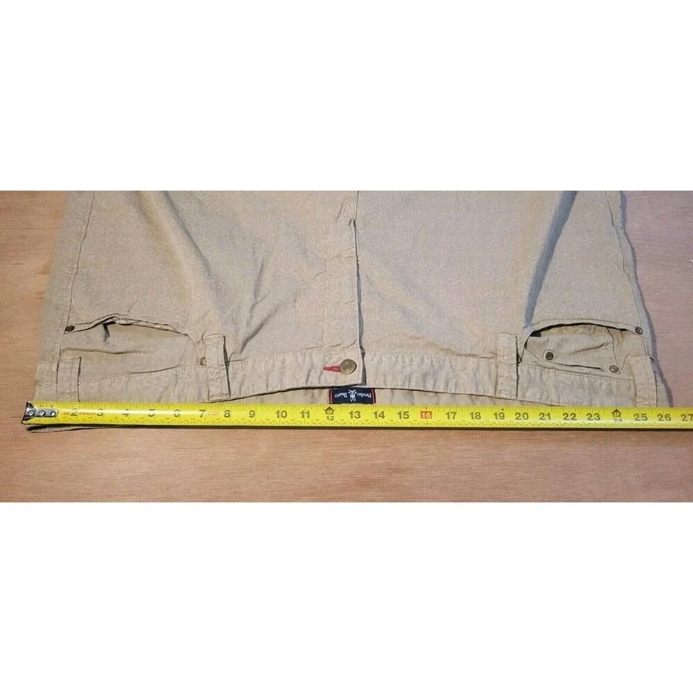 Psycho Bunny Shorts Tan With All Over BUNNY Pattern 54R x10 inseam Men's Preppy